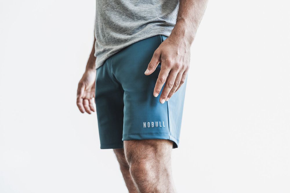 NOBULL Men's Lightweight 8.5" Shorts - Deep Teal - Ireland (4957DOAQJ)